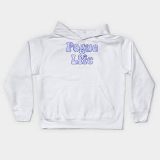 Tie Dye Purple Pogue Life Kids Hoodie